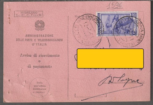 1596 storia postale - 1596,