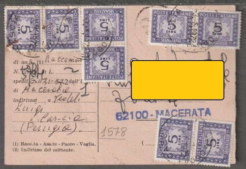 1578 storia postale avviso - ,