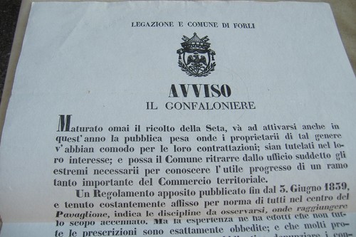 Comune forli 1843 avviso - di, forli'