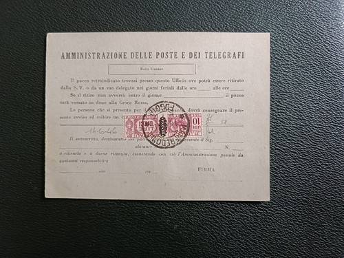 Luogotenenza pacchi postali - pacchi,