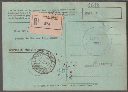 1616 storia postale - ,