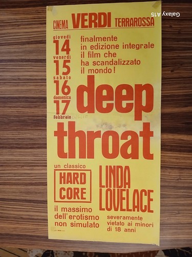 Locandina deep throat 1980 - deep, throat,