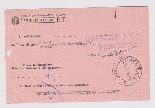 Cartolina avviso di - cartolina,