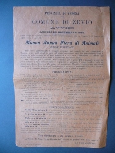 Volantino avviso zevio verona - avviso,