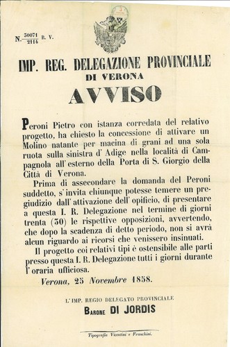 Avviso verona bollo per - verona.,