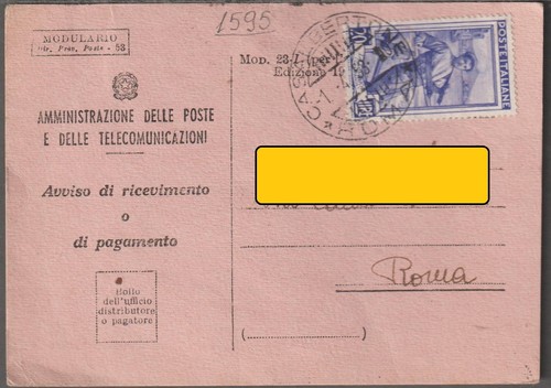 1595 storia postale - ,
