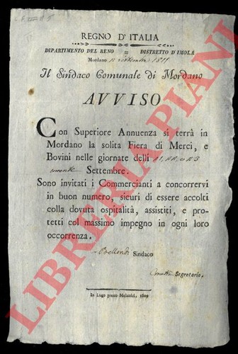 Avviso fiera merci - fiera,