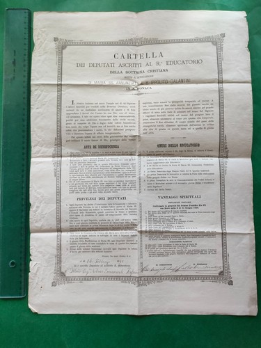 Firenze 1898 avviso religioso - firenze,,