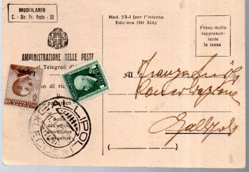 Avviso ricevimento di - di,
