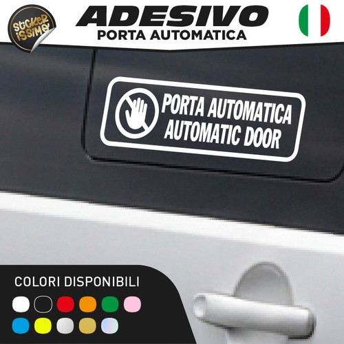 Adesivo avviso porta - avviso,