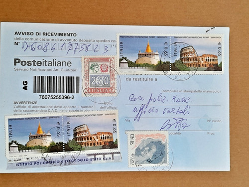 2005 vistosa affrancatura - vistosa, su