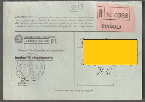 1613 storia postale - 1613,