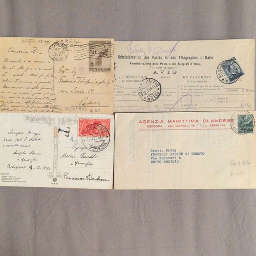 Storia postale italia lotto - postale,