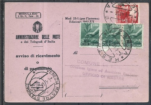 1947 dem su avviso di - 1947, dem.su