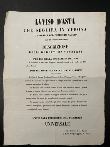 Avviso asta che seguira in - d'asta,