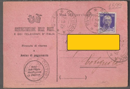 1599 storia postale - ,