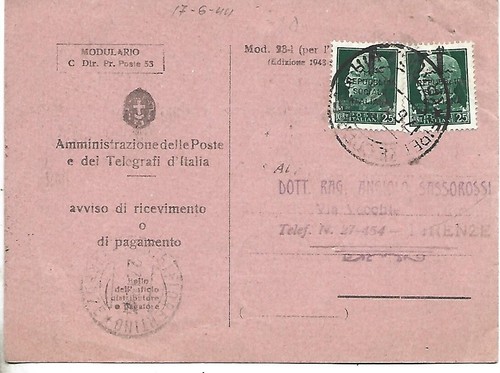 1944 rsi 25c avviso - 1944,
