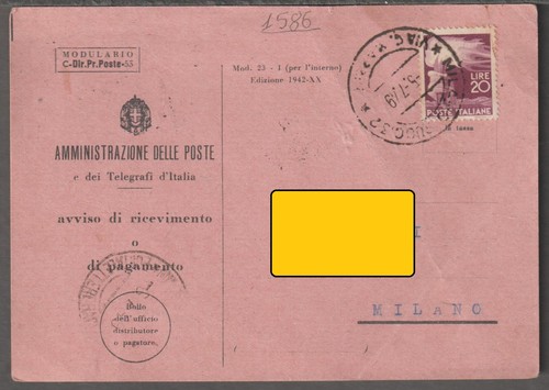 1586 storia postale - ,