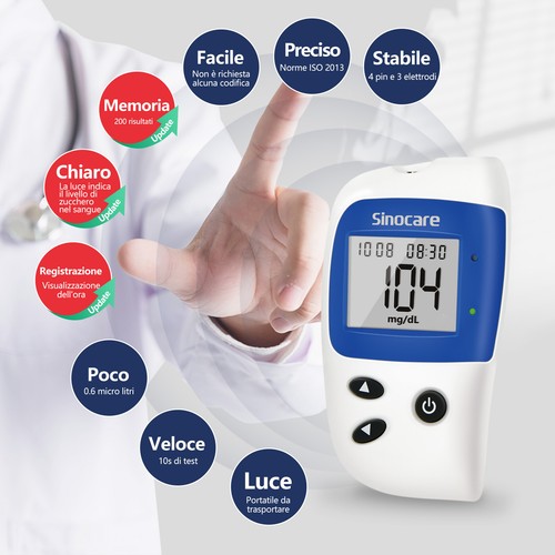 Misuratore glicemia diabete - misuratore, di
