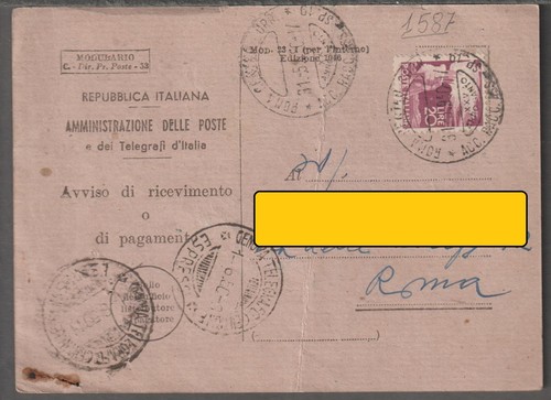 1587 storia postale - ,