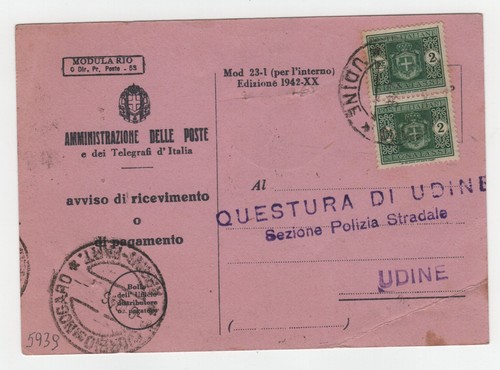 Luogotenenza coppia lire - coppia,